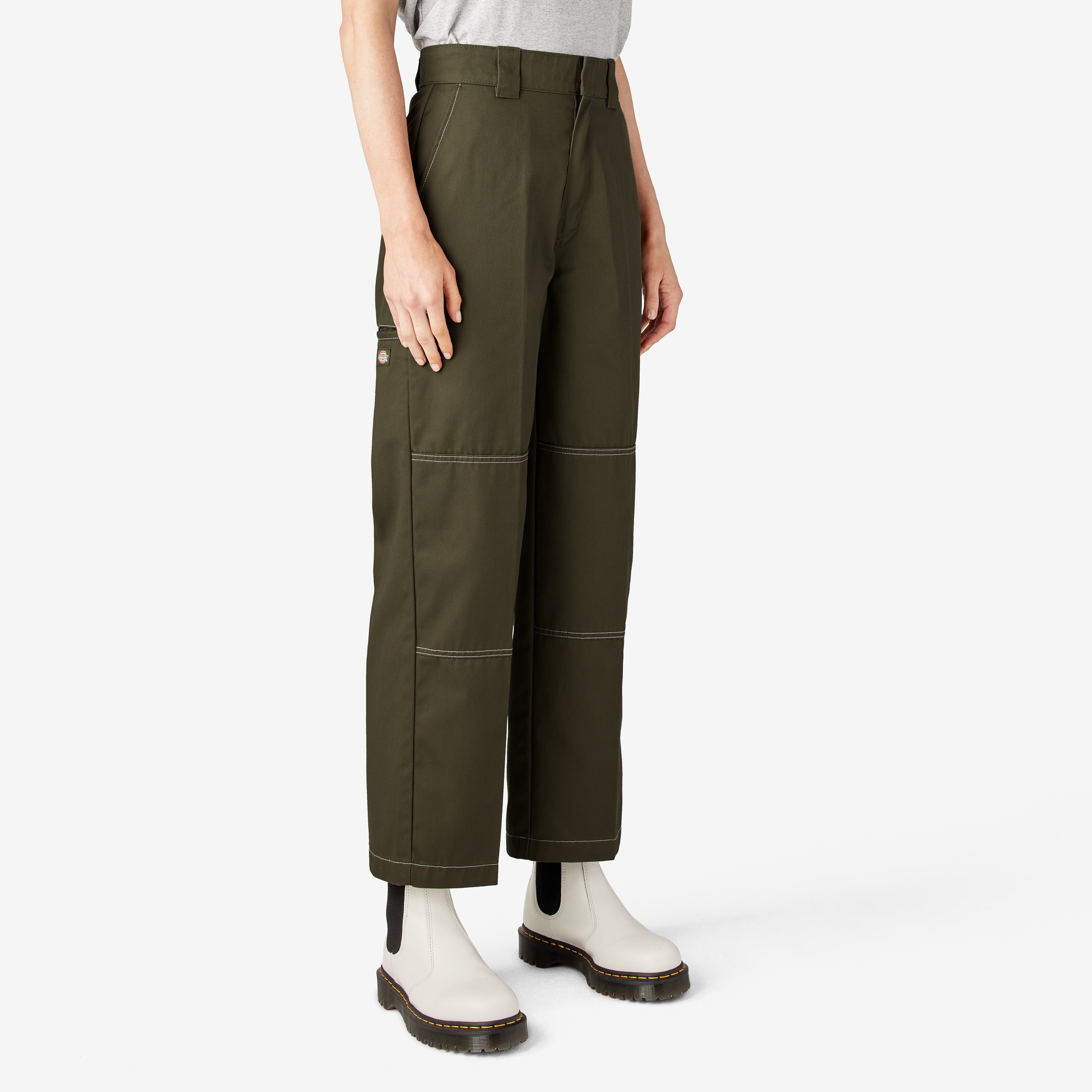 "Women's Relaxed Fit Double Knee Pants"