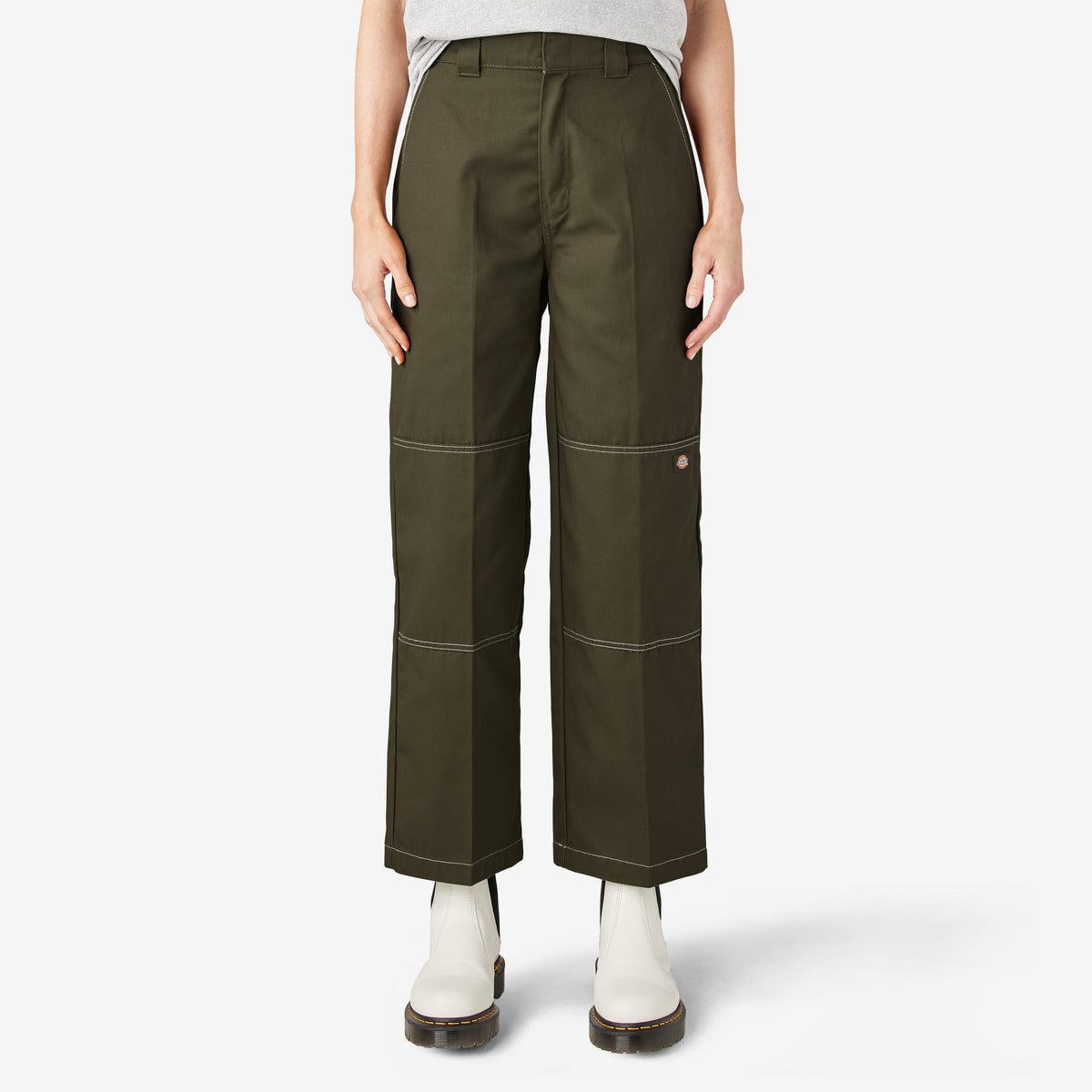 "Women's Relaxed Fit Double Knee Pants"