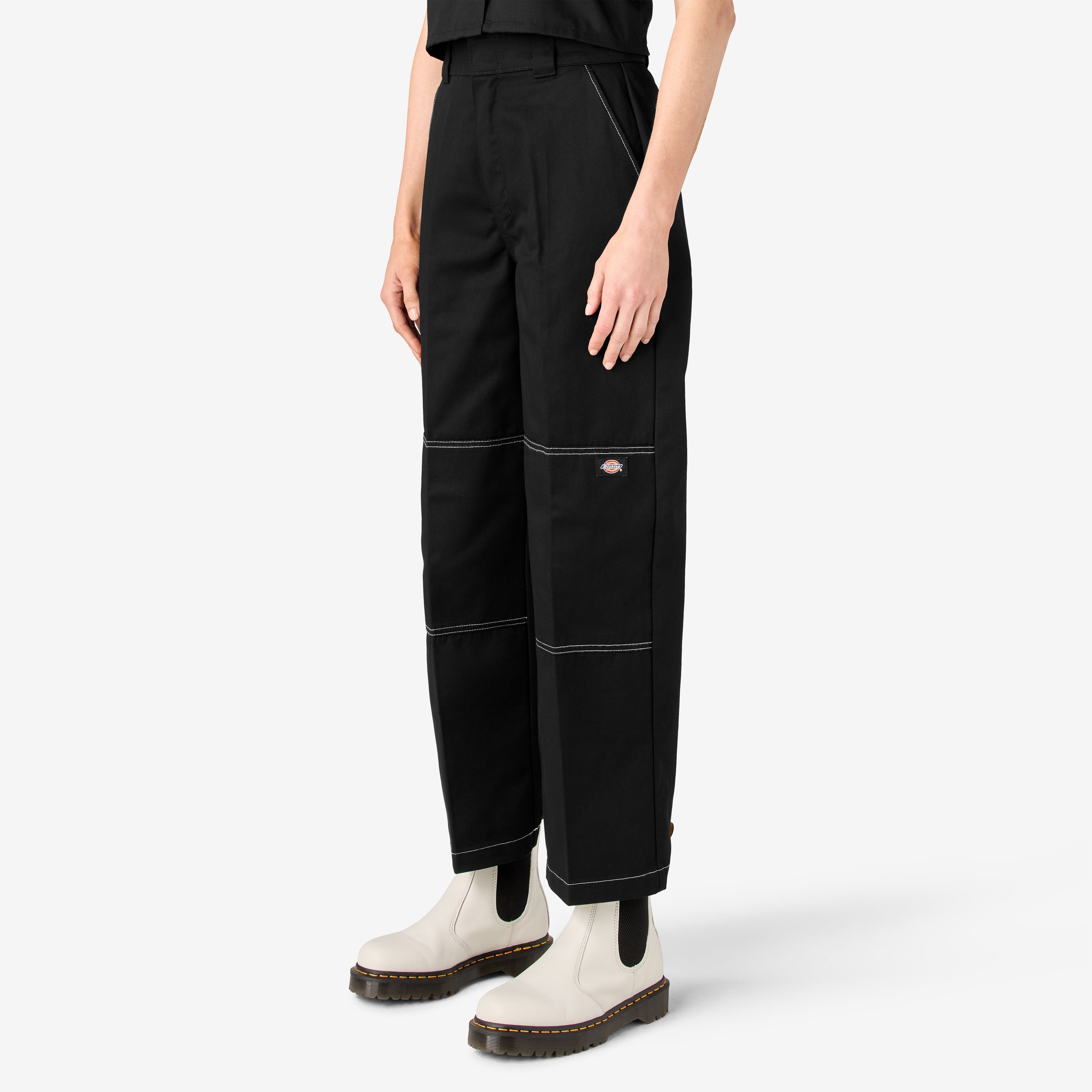 "Women's Relaxed Fit Double Knee Pants"