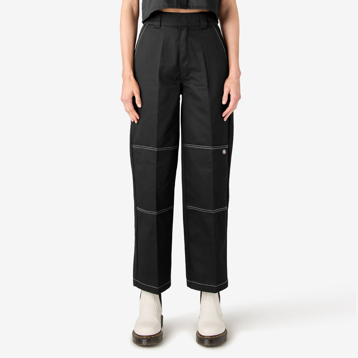 "Women's Relaxed Fit Double Knee Pants"