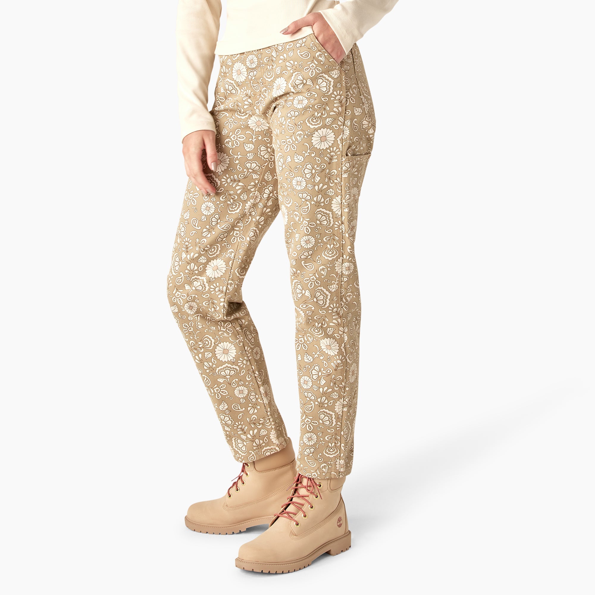 "Women's Ellis Floral Duck Canvas Pants"