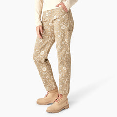 "Women's Ellis Floral Duck Canvas Pants"