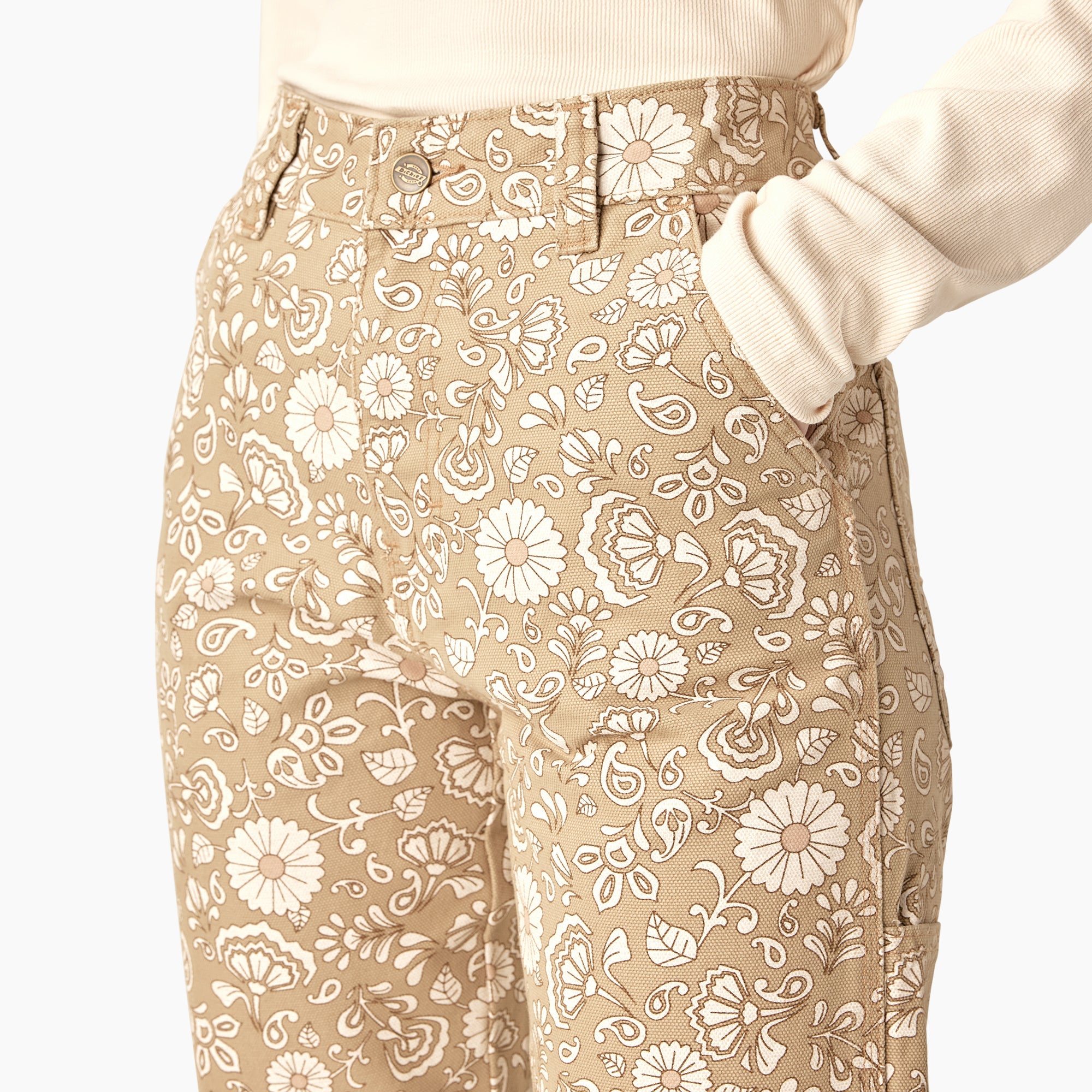 "Women's Ellis Floral Duck Canvas Pants"
