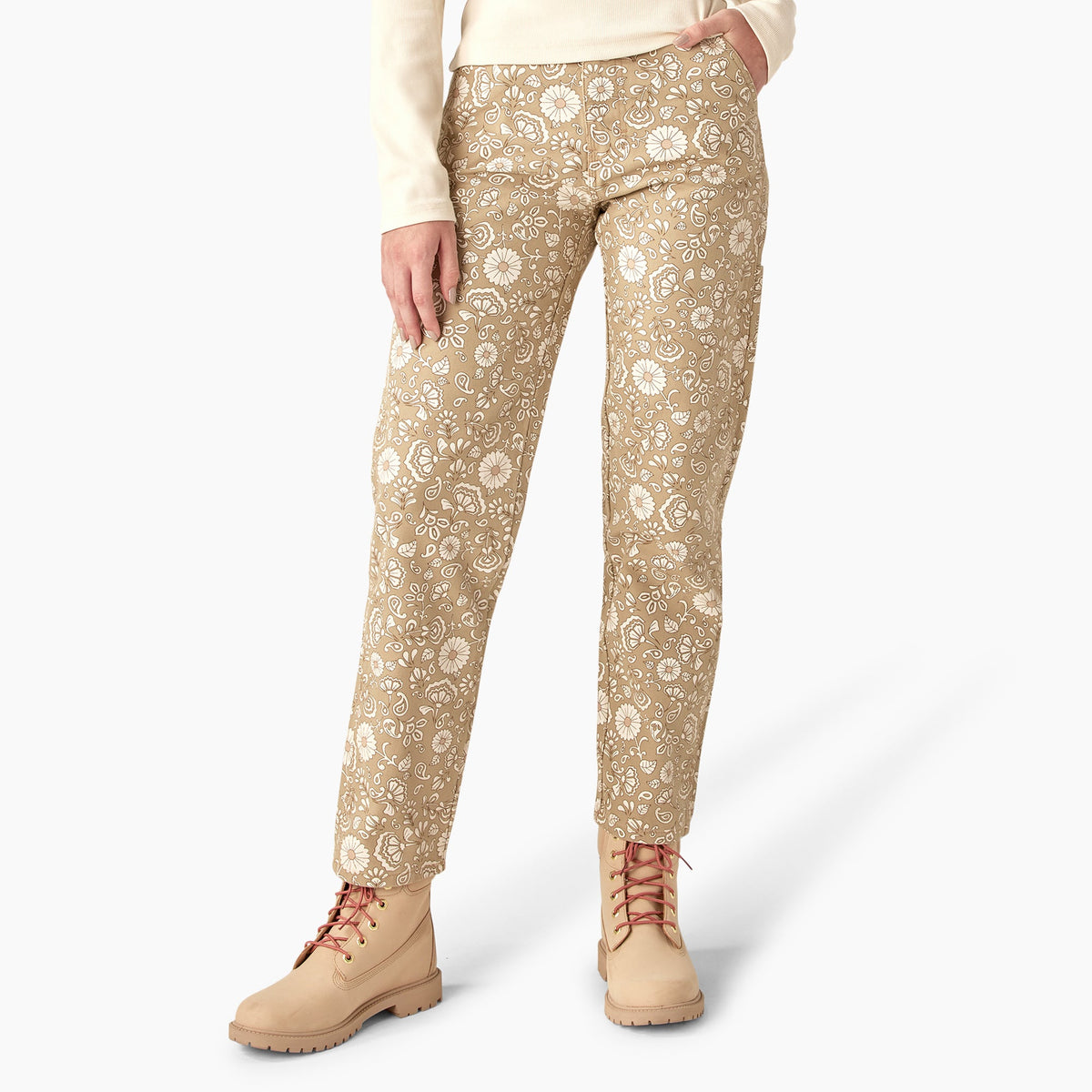"Women's Ellis Floral Duck Canvas Pants"