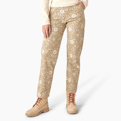 "Women's Ellis Floral Duck Canvas Pants"