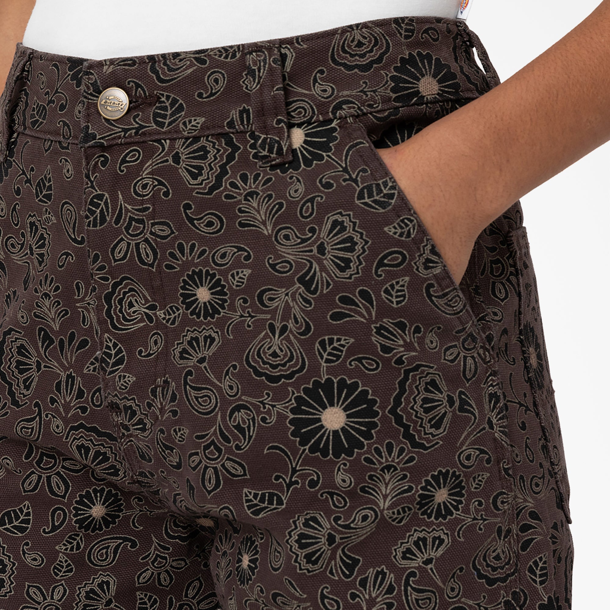 "Women's Ellis Floral Duck Canvas Pants"