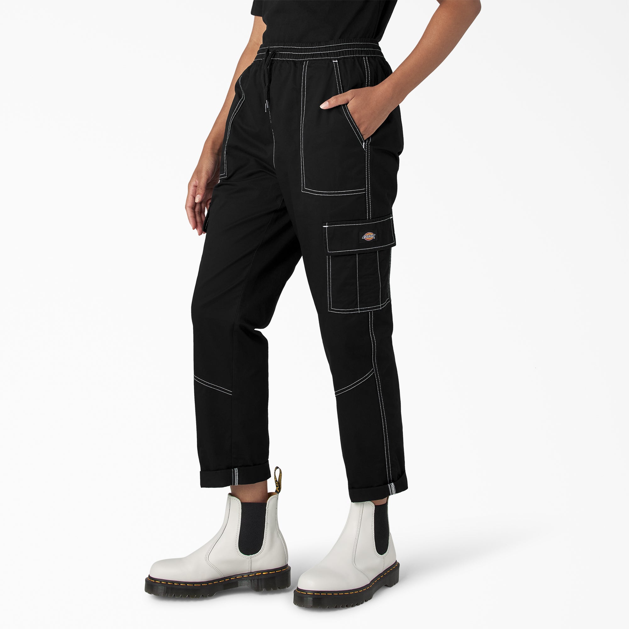 "Women's Drawstring Cargo Pants"