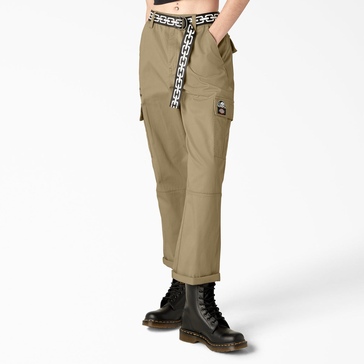 "Dickies x Lurking Class Women's Relaxed Fit Cropped Cargo Pants"