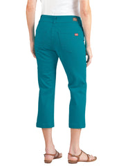"Women's Relaxed Fit 23"" Stretch Slub Twill 5-Pocket Capri"