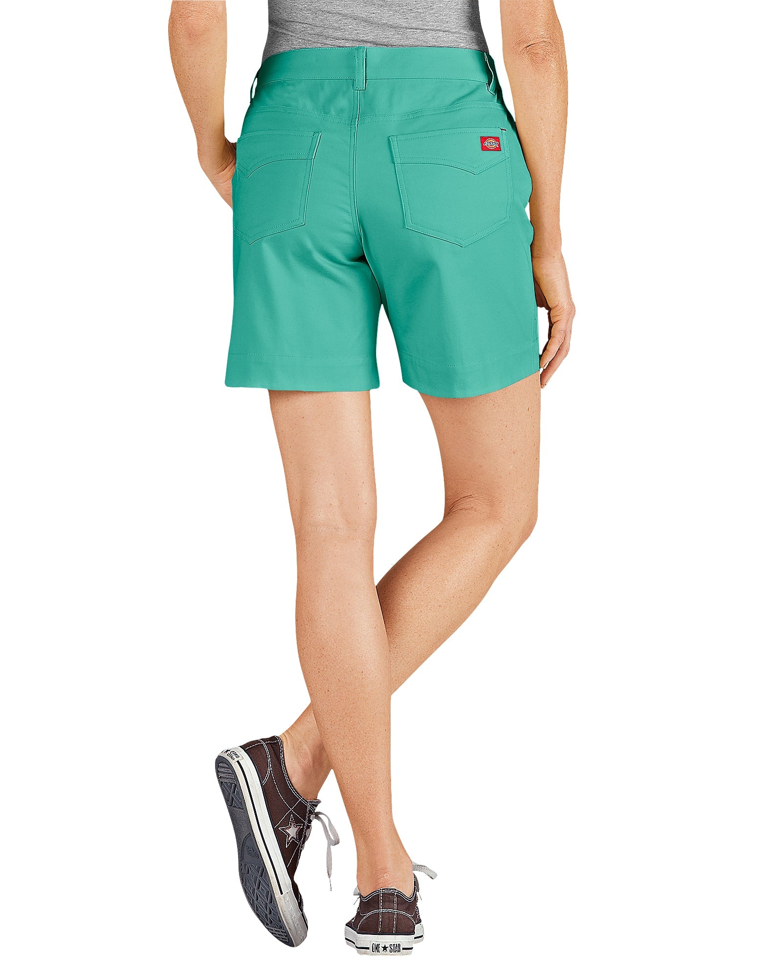 "Women's 7"" Relaxed Fit Stretch Canvas Shorts"