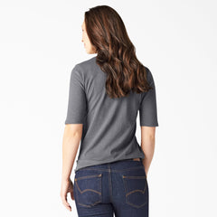 "Women's Short Sleeve Henley Shirt"
