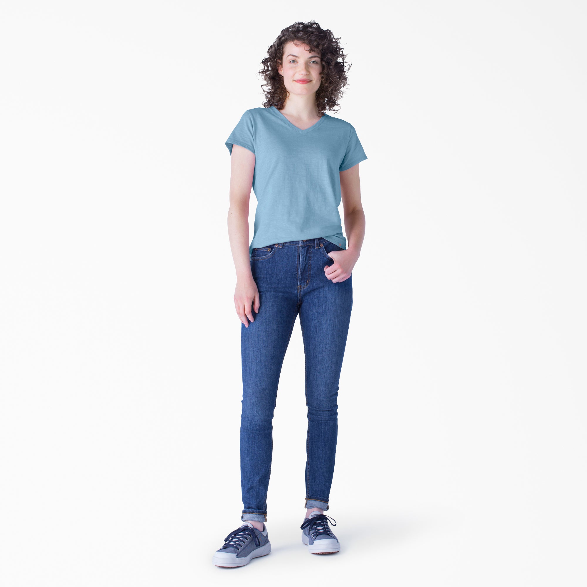 "Women's Short Sleeve V-Neck T-Shirt"