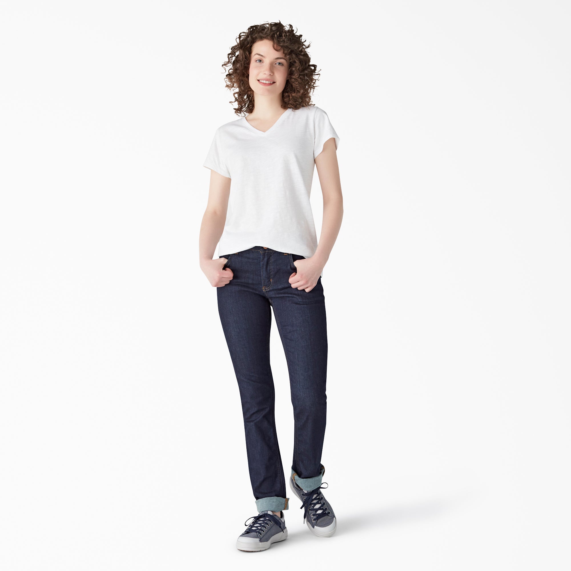 "Women's Short Sleeve V-Neck T-Shirt"