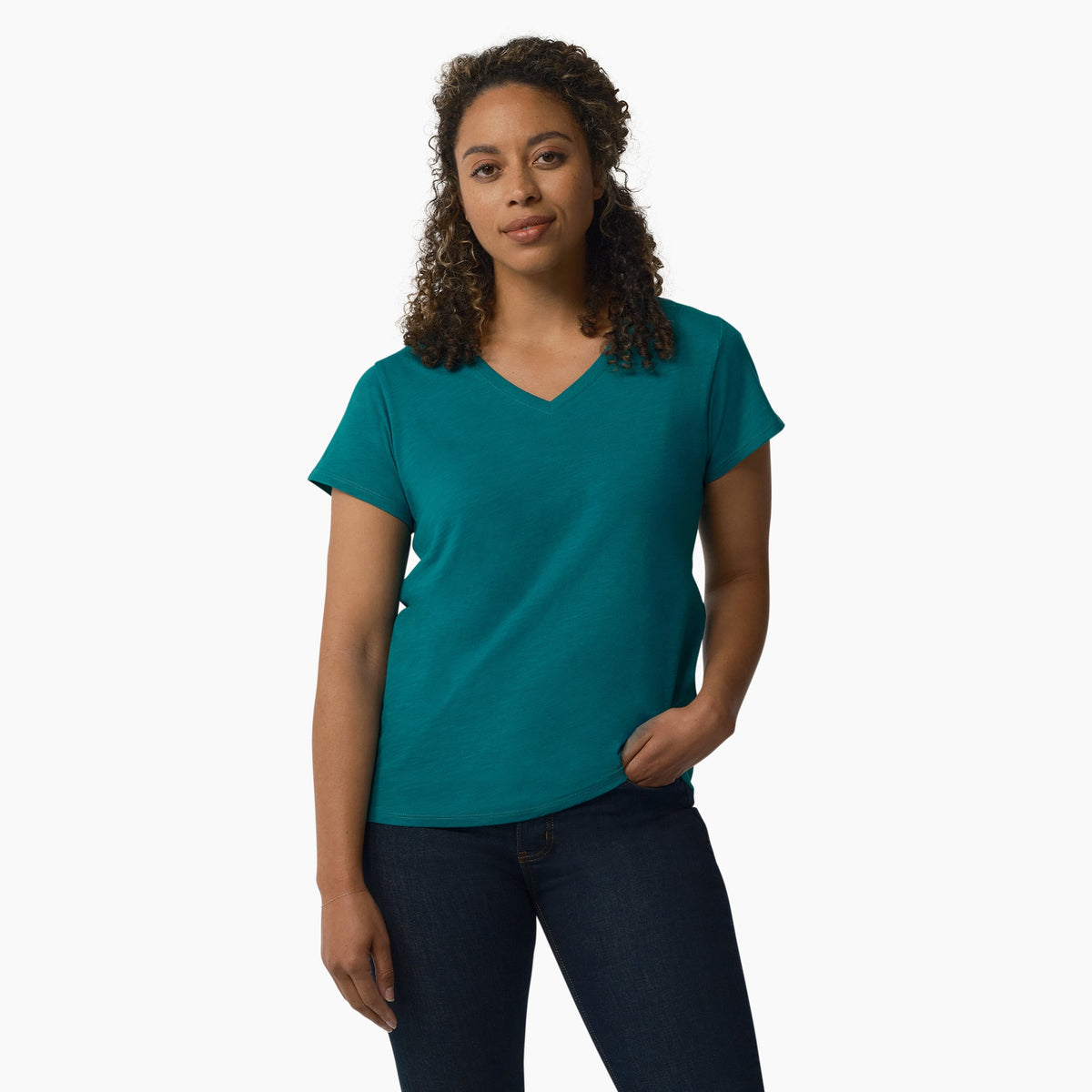 "Women's Short Sleeve V-Neck T-Shirt"