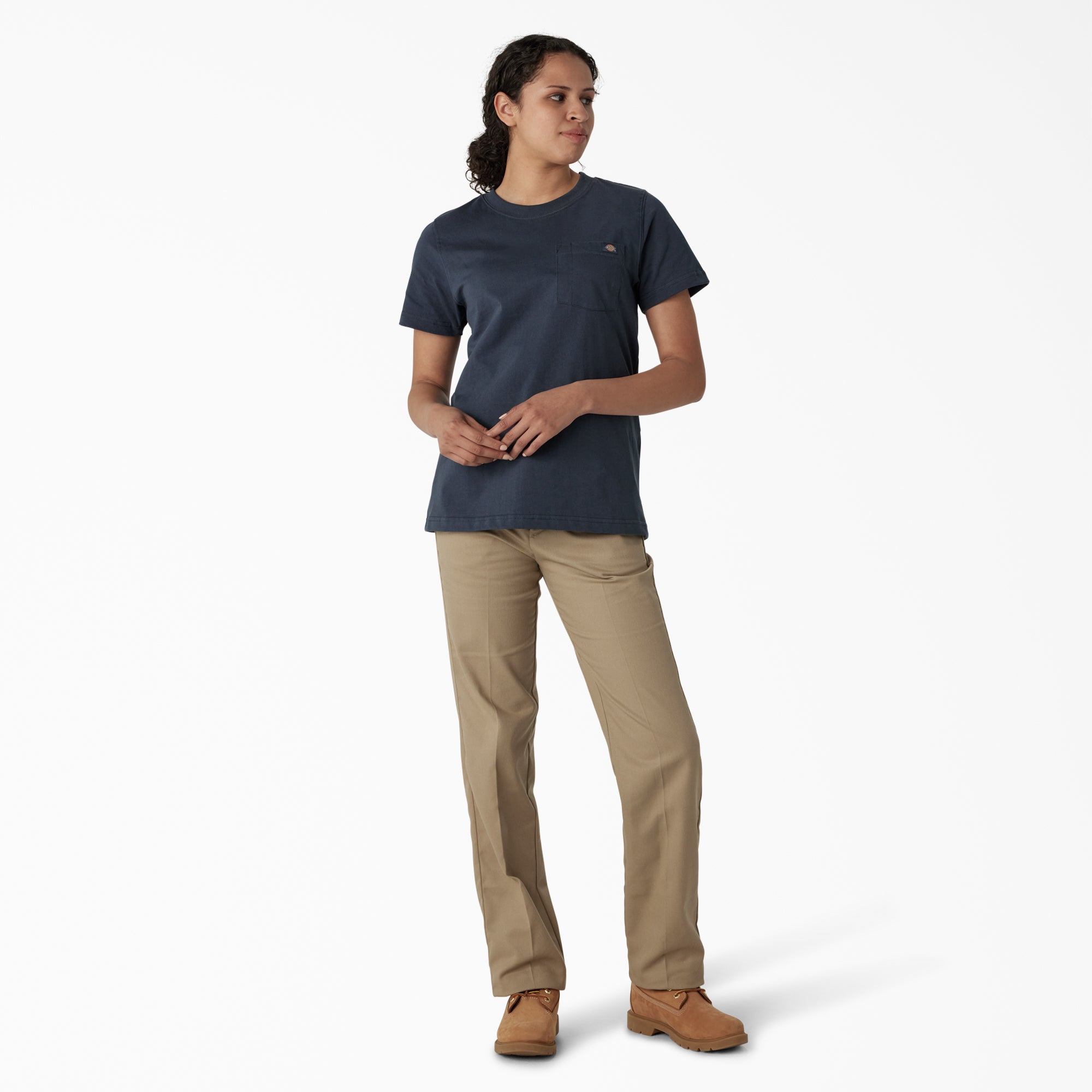 "Women's Heavyweight Short Sleeve Pocket T-Shirt"