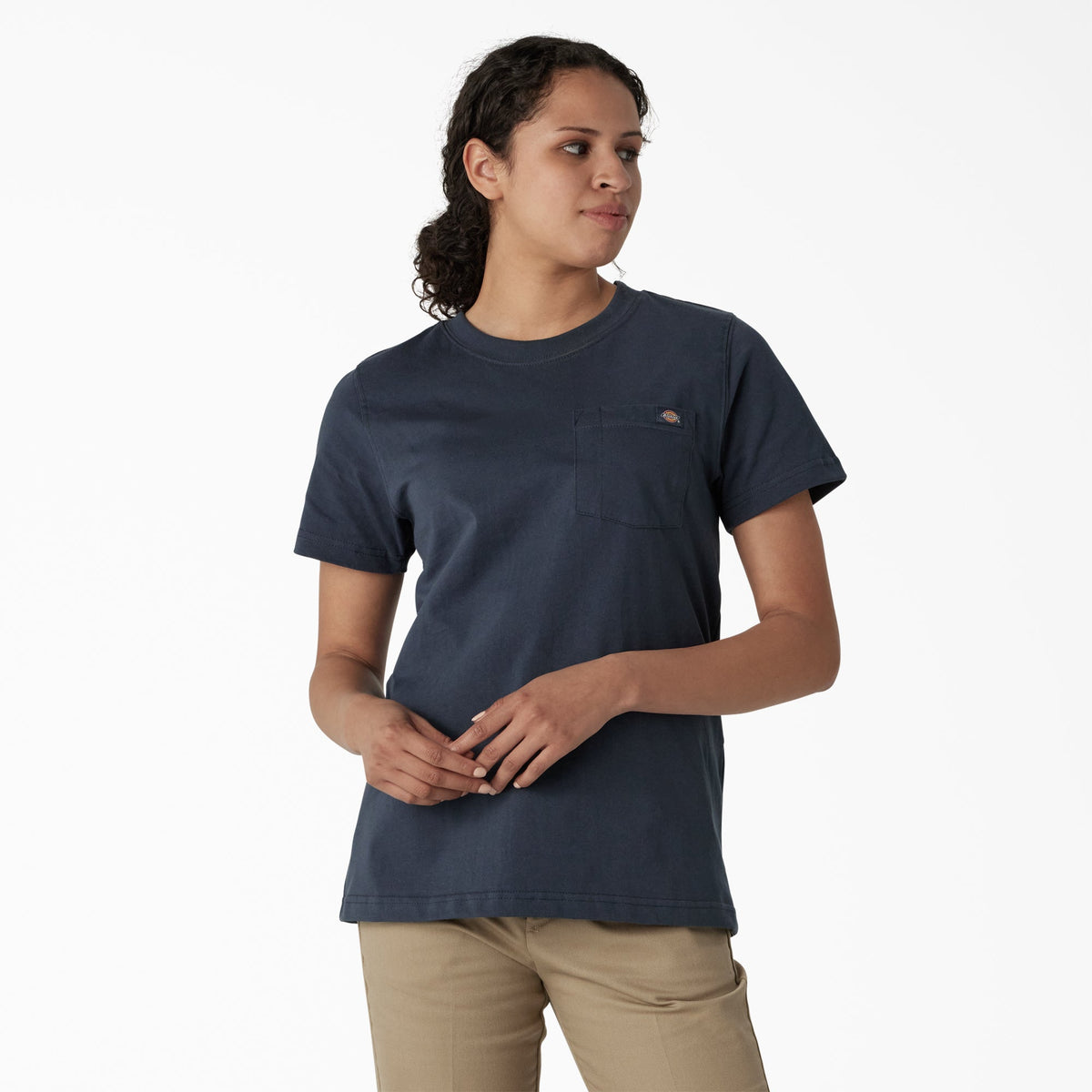 "Women's Heavyweight Short Sleeve Pocket T-Shirt"