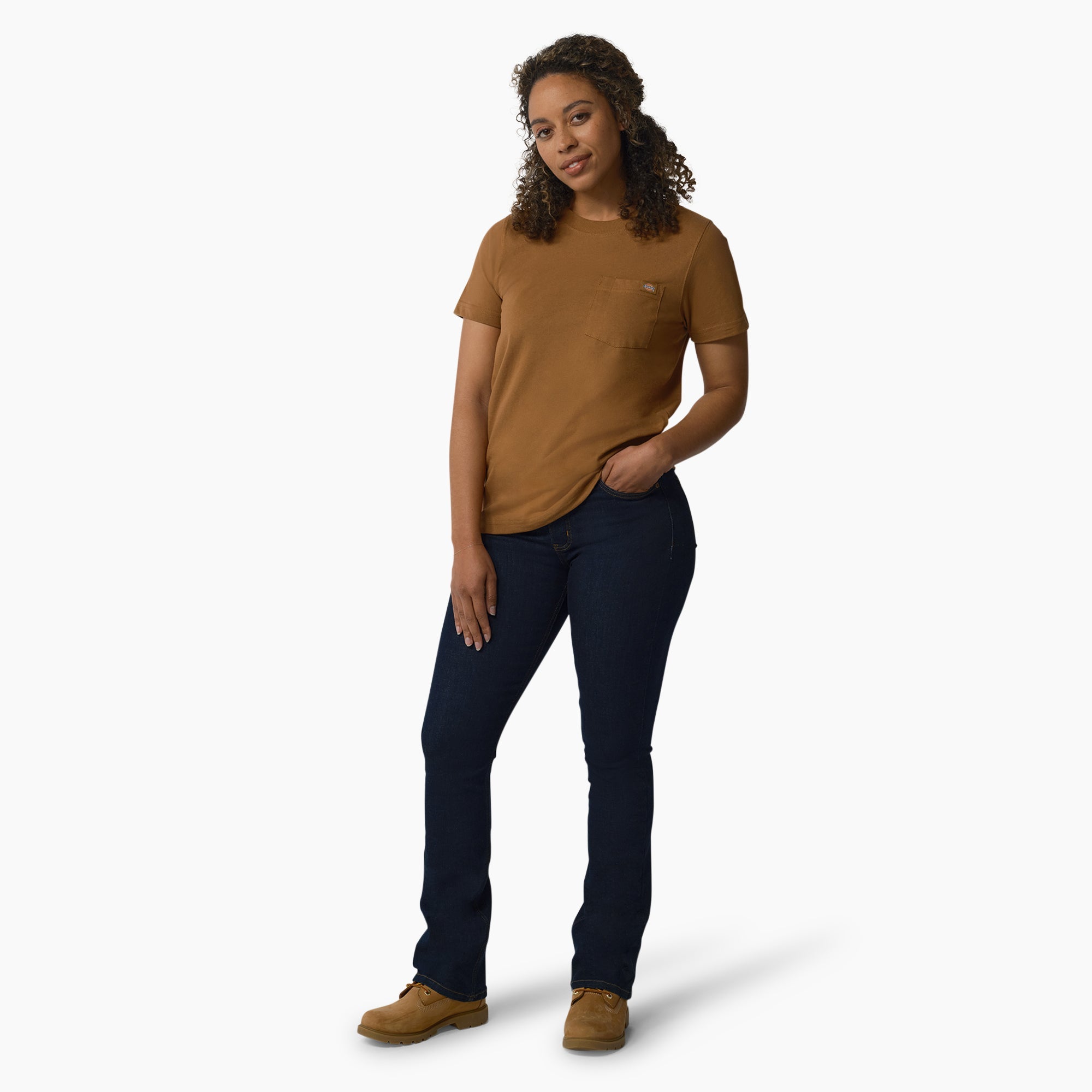 "Women's Heavyweight Short Sleeve Pocket T-Shirt"