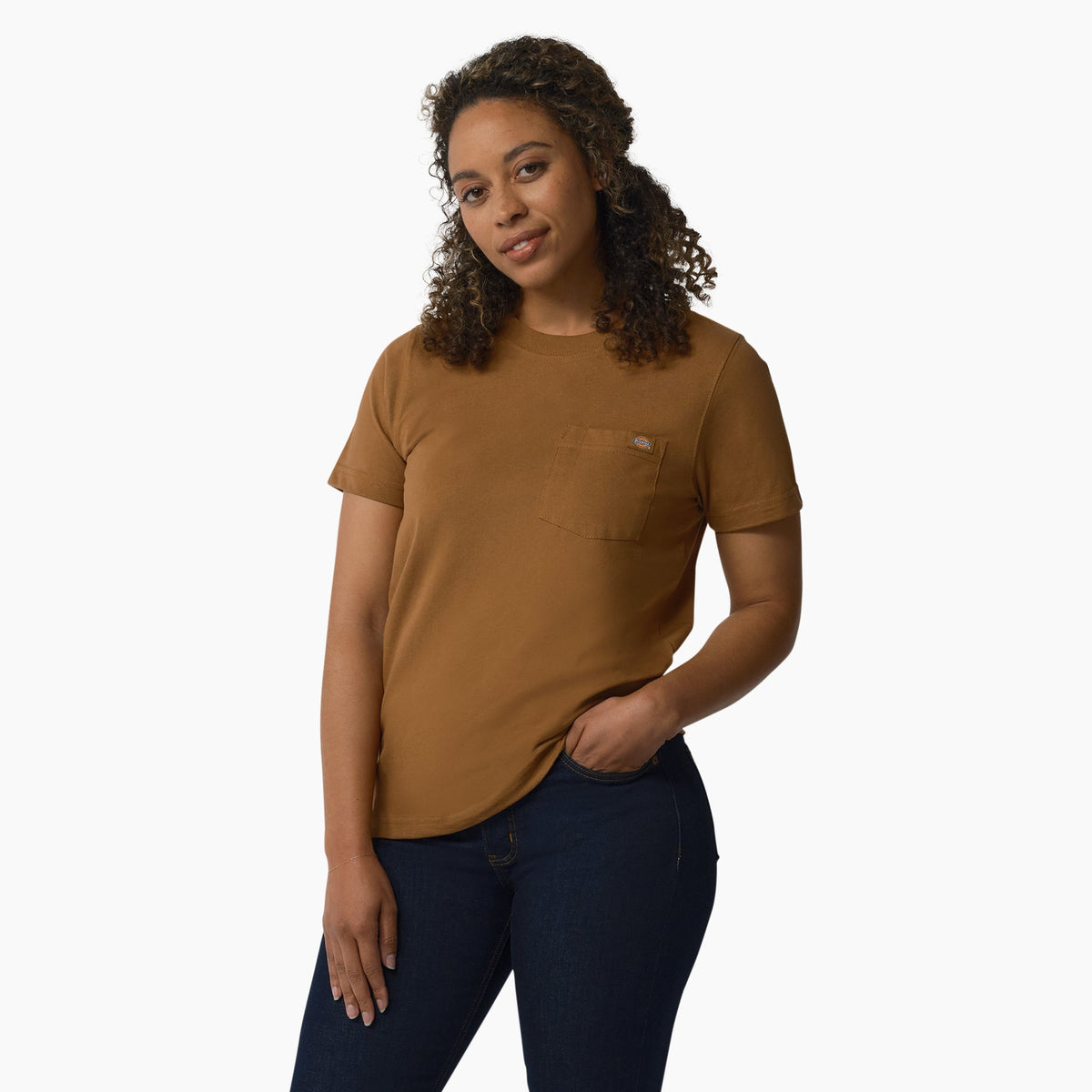 "Women's Heavyweight Short Sleeve Pocket T-Shirt"