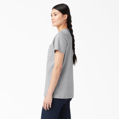 "Women's Heavyweight Short Sleeve Pocket T-Shirt"
