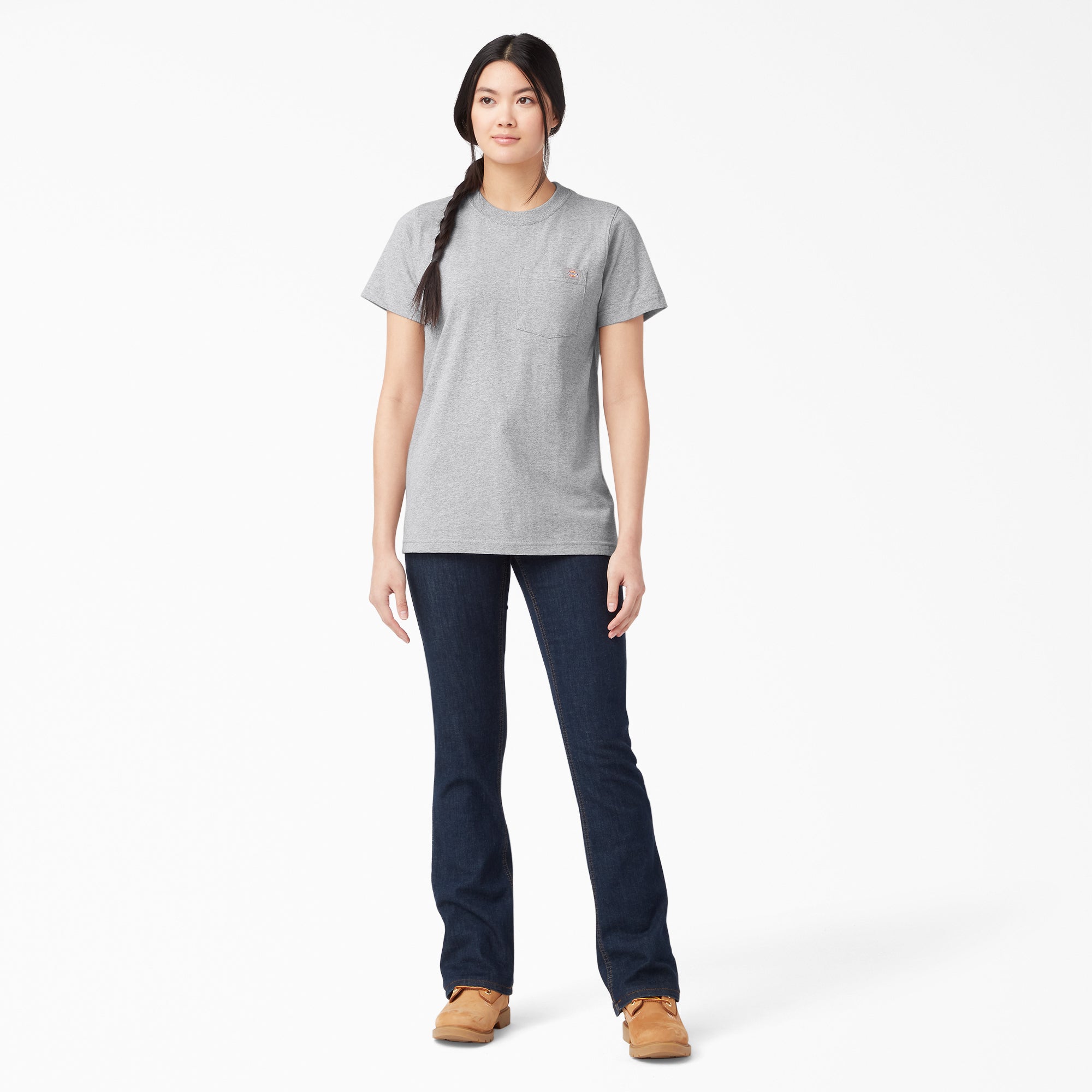 "Women's Heavyweight Short Sleeve Pocket T-Shirt"