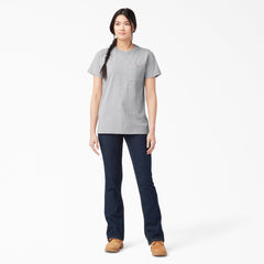"Women's Heavyweight Short Sleeve Pocket T-Shirt"