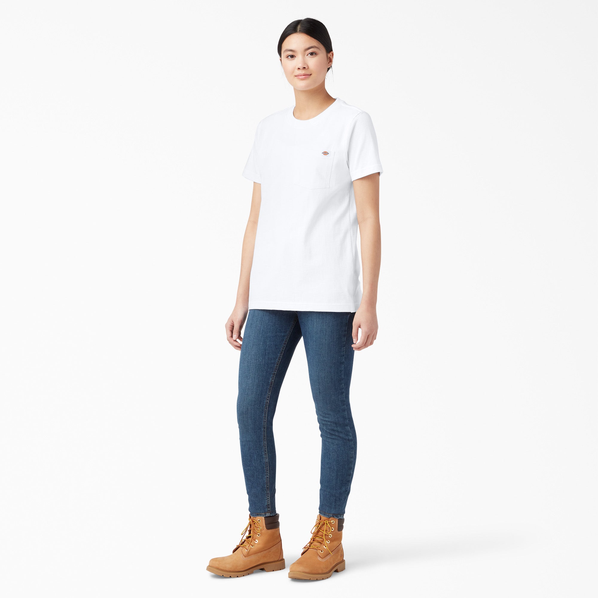 "Women's Heavyweight Short Sleeve Pocket T-Shirt"
