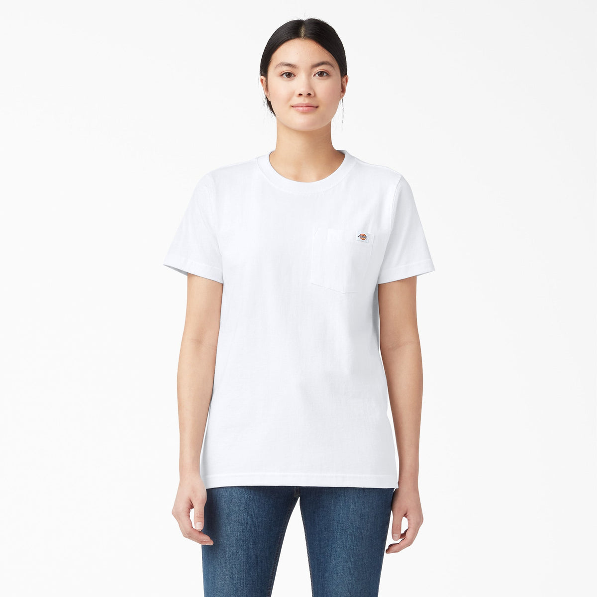 "Women's Heavyweight Short Sleeve Pocket T-Shirt"