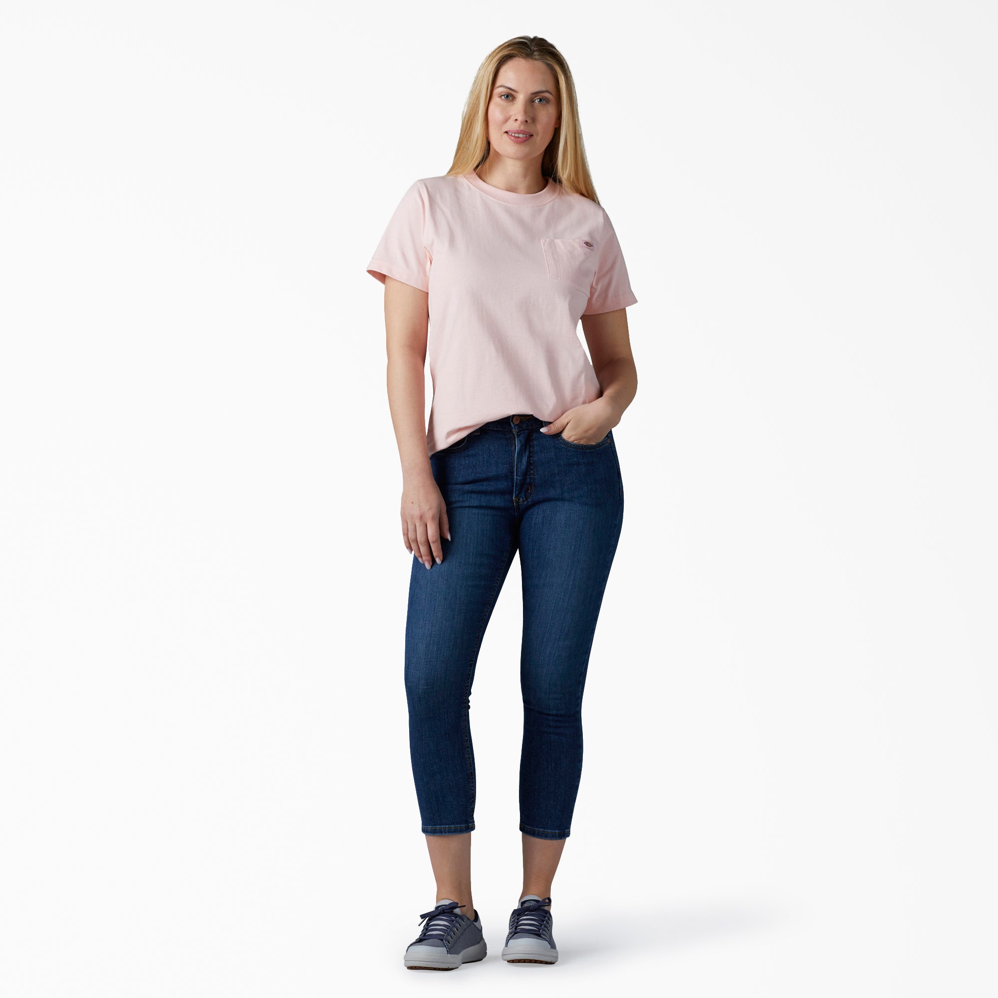"Women's Heavyweight Short Sleeve Pocket T-Shirt"