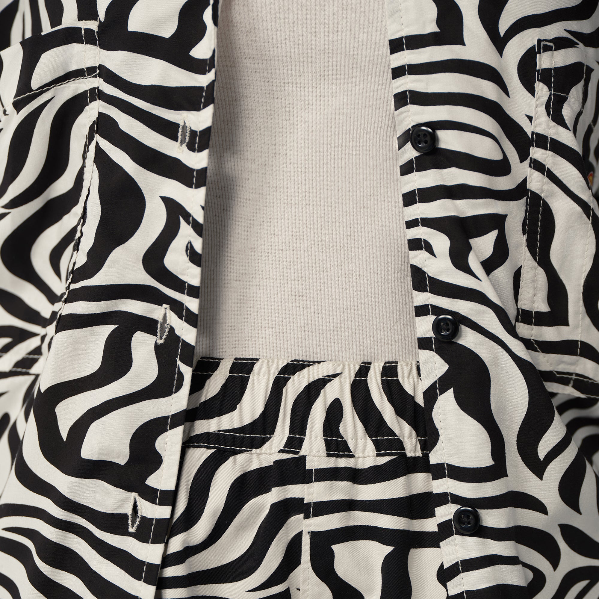 "Women's Zebra Print Work Shirt"