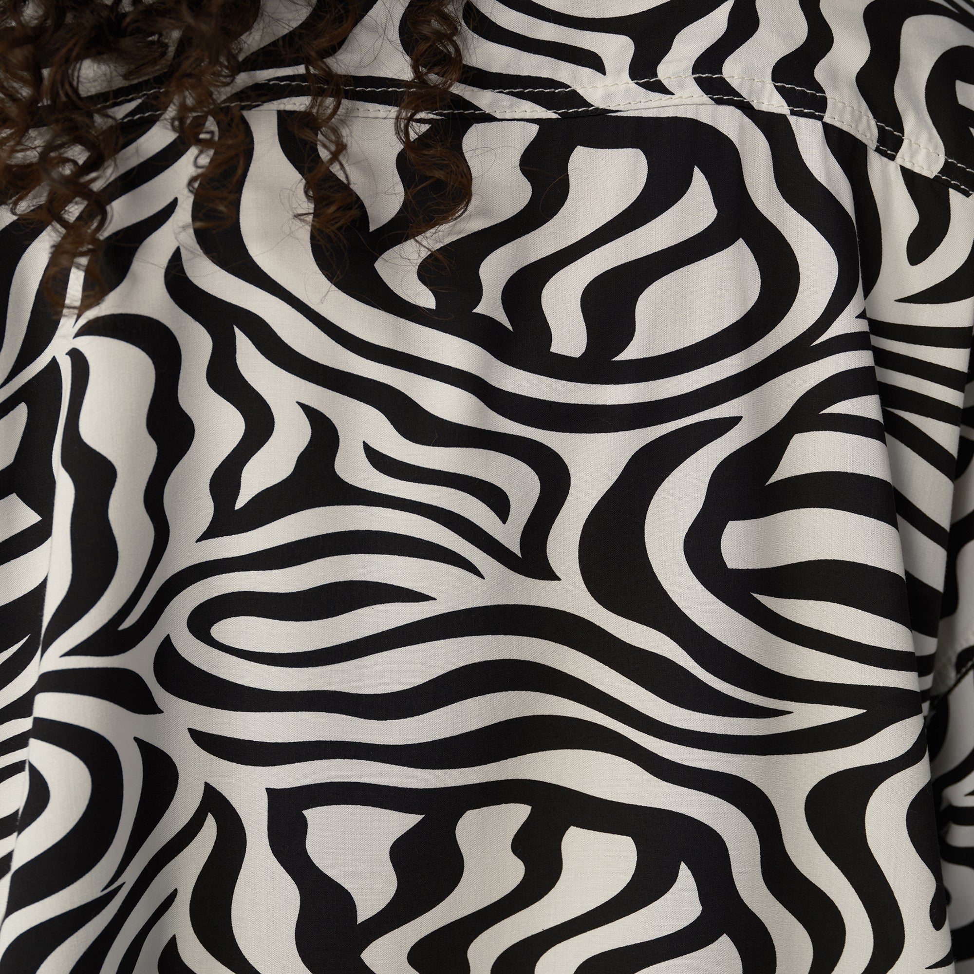 "Women's Zebra Print Work Shirt"