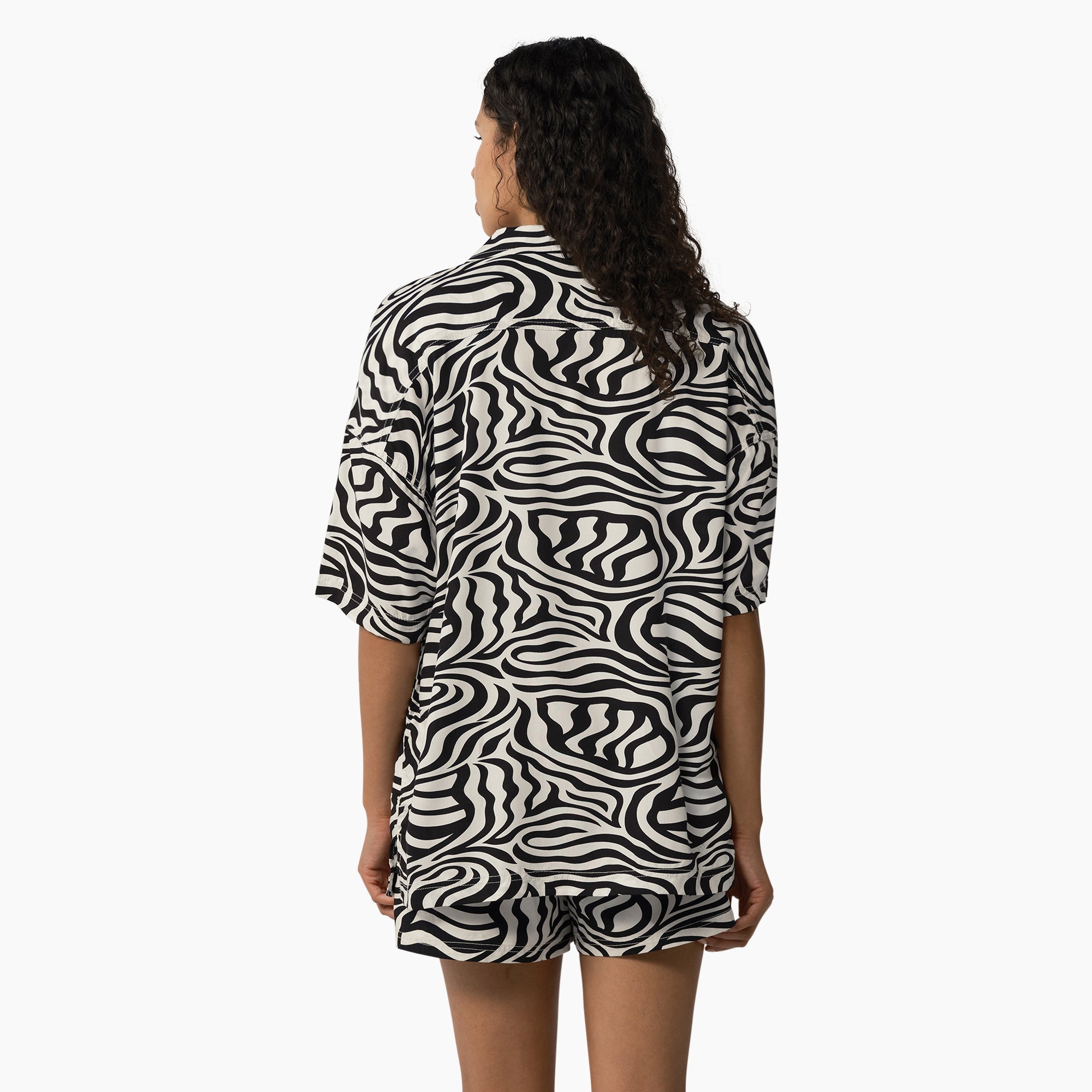 "Women's Zebra Print Work Shirt"