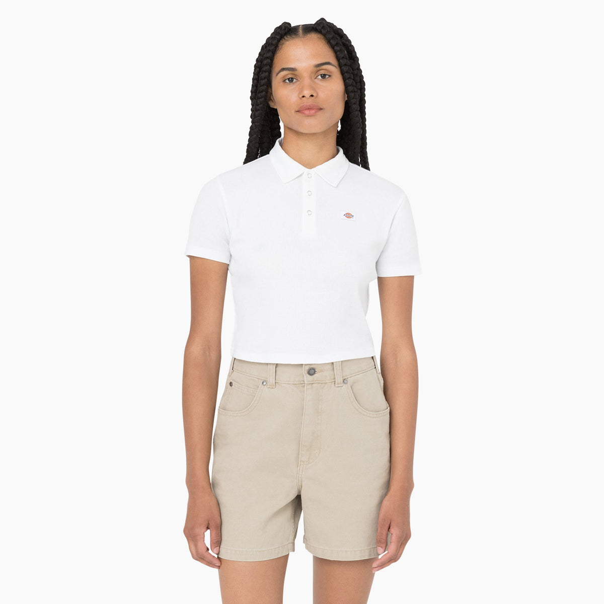 "Women's Tallasee Short Sleeve Cropped Polo"