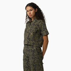 "Women's Drewsey Camo Cropped Work Shirt"