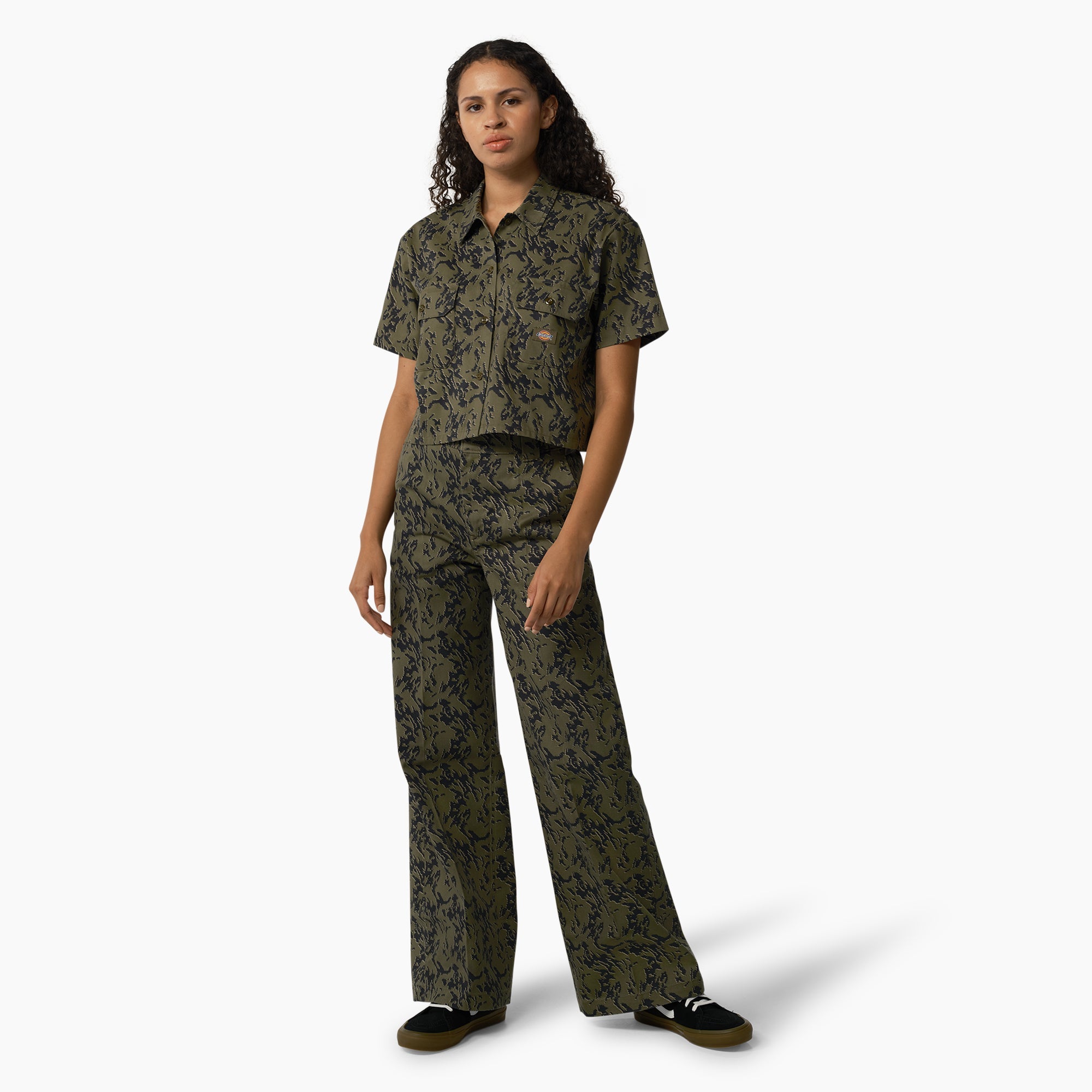 "Women's Drewsey Camo Cropped Work Shirt"