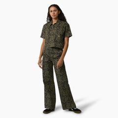 "Women's Drewsey Camo Cropped Work Shirt"