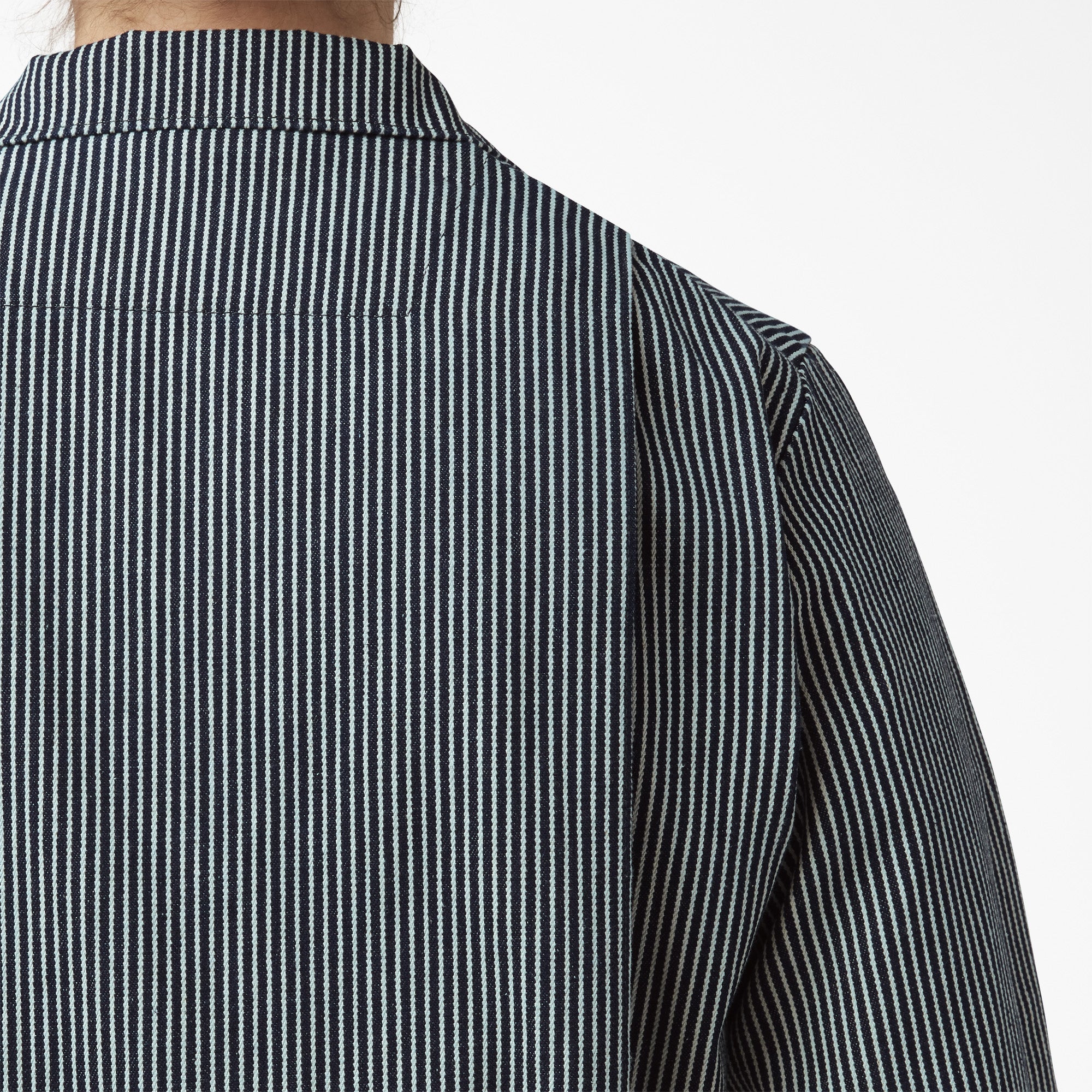 "Women's Relaxed Fit Long Sleeve Hickory Stripe Coveralls"
