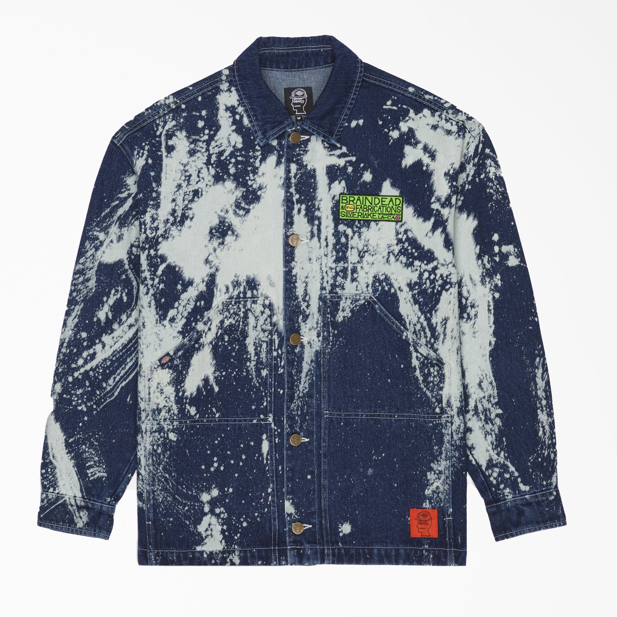 "Brain Dead Bleached Denim Jacket"