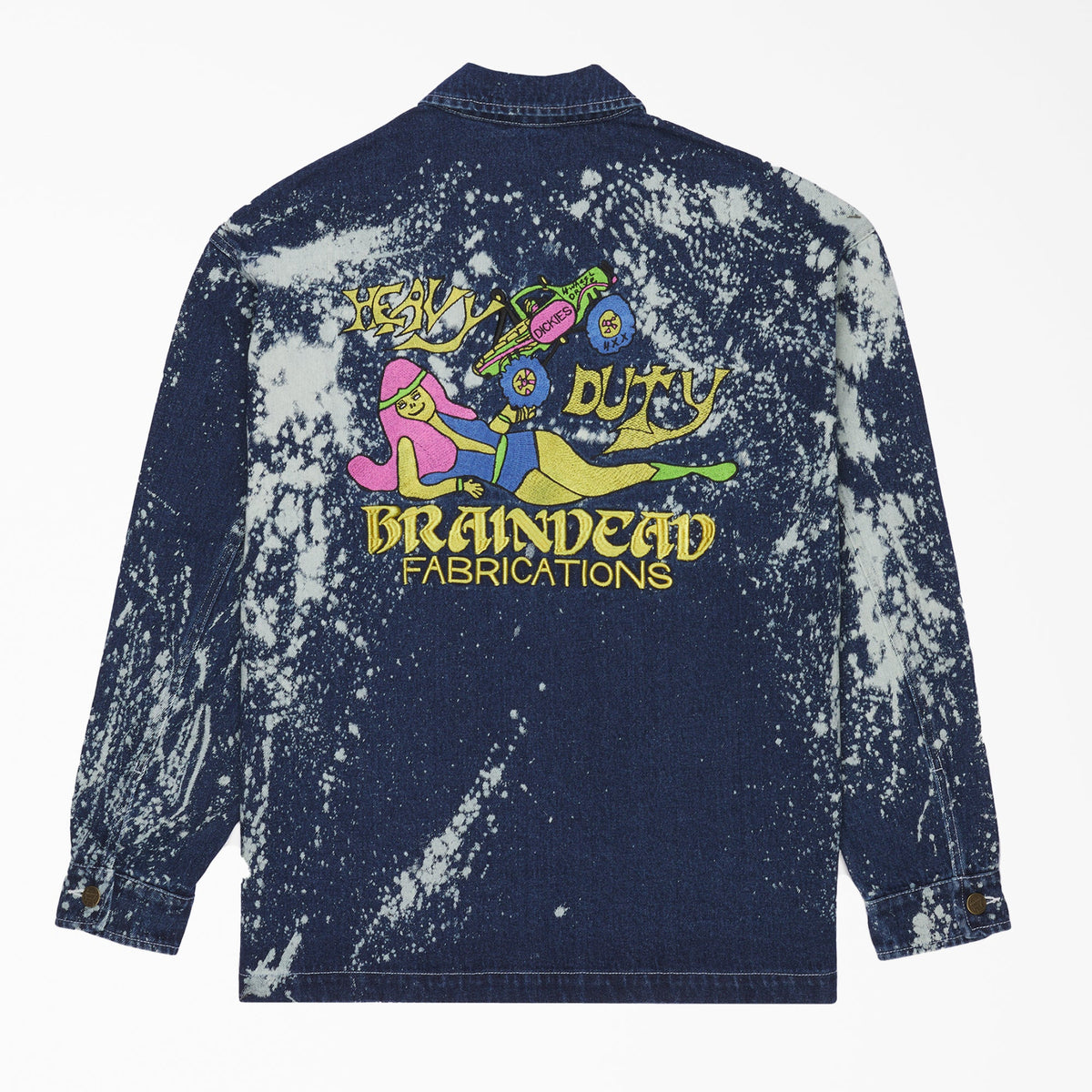 "Brain Dead Bleached Denim Jacket"