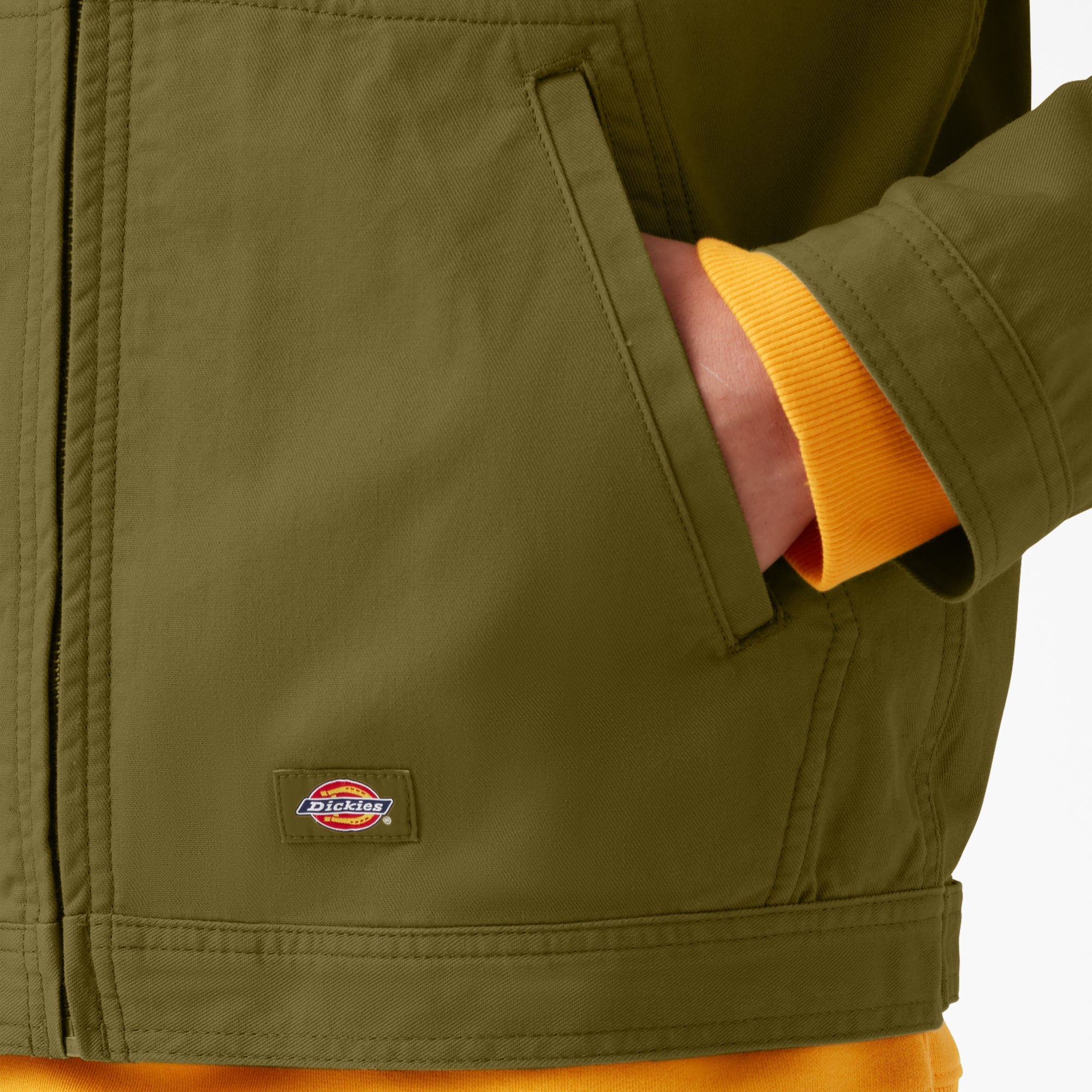 "Sustainably Washed Eisenhower Jacket"