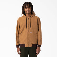 "Hooded Bomber Jacket"