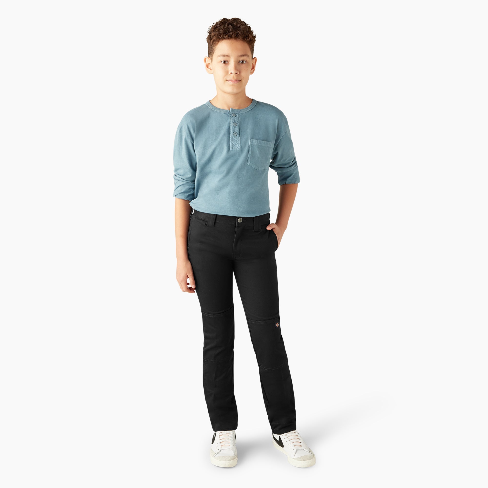 "Boys' FLEX Skinny Fit Double Knee Pants, 4-20"