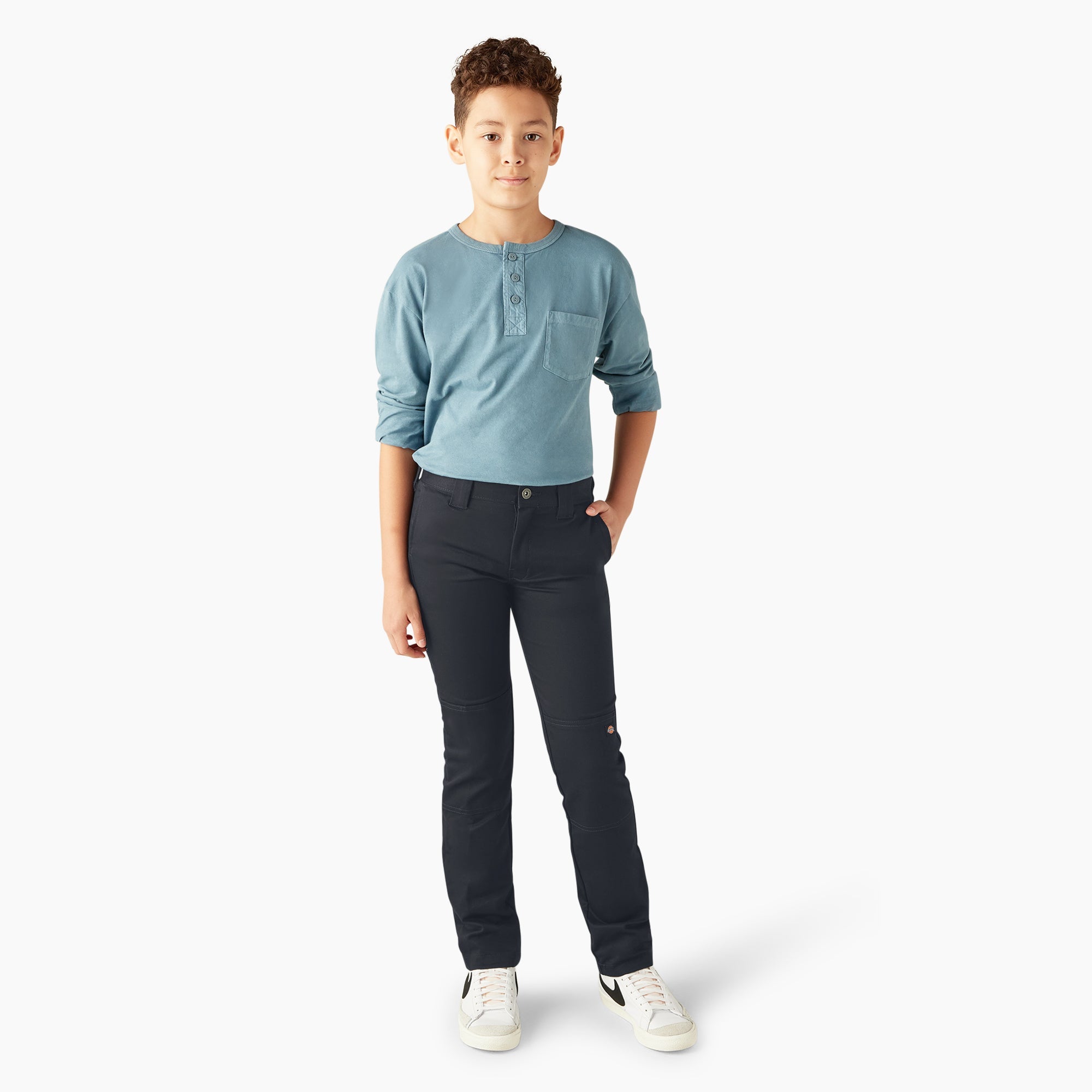 "Boys' FLEX Skinny Fit Double Knee Pants, 4-20"