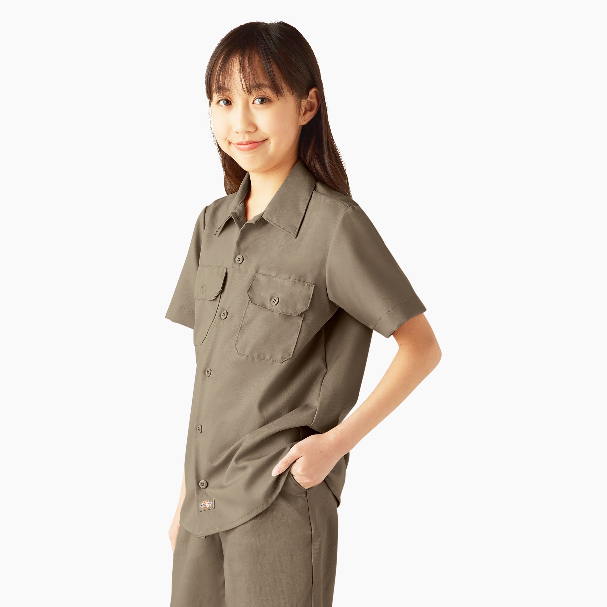 "Kids' Short Sleeve Work Shirt"