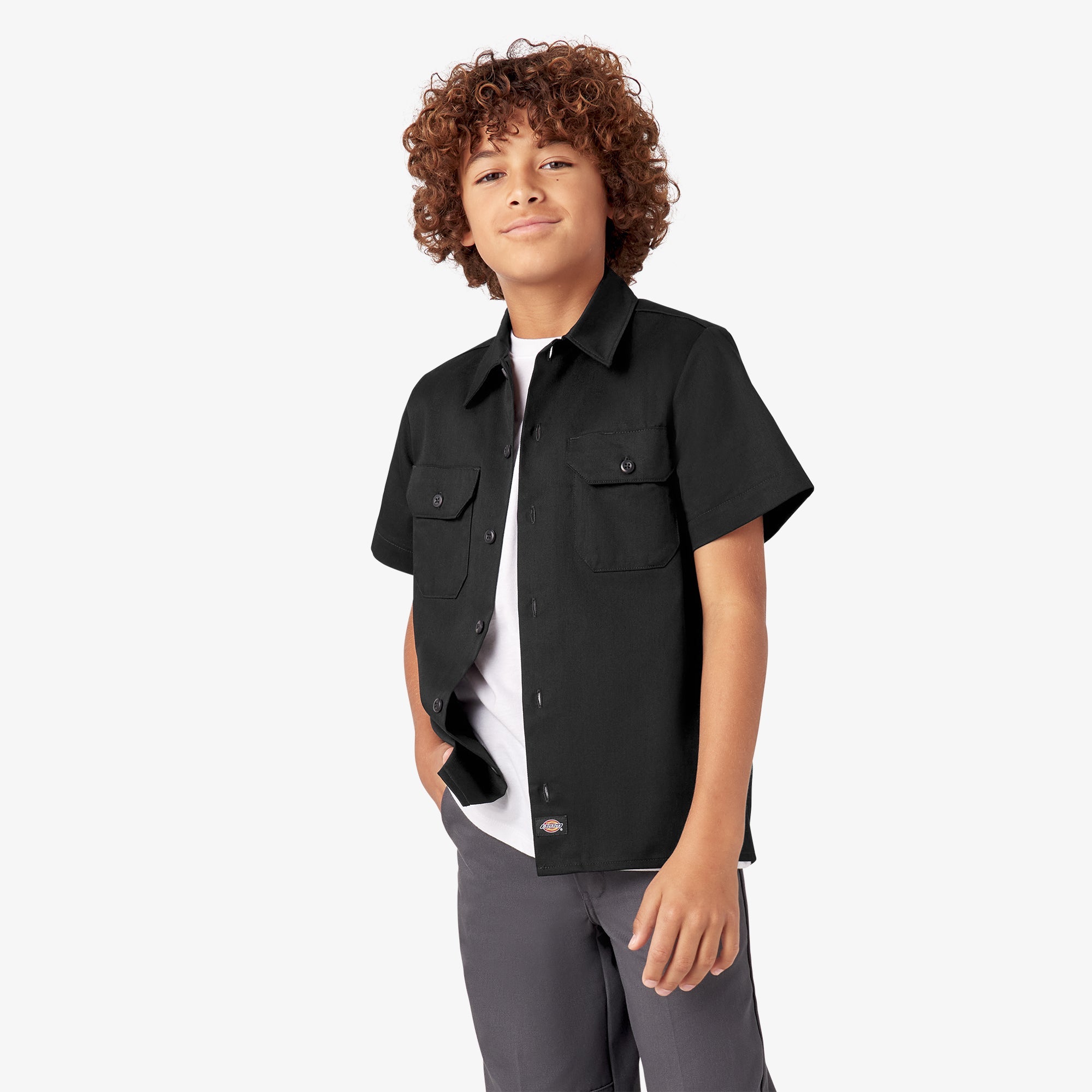 "Kids' Short Sleeve Work Shirt"