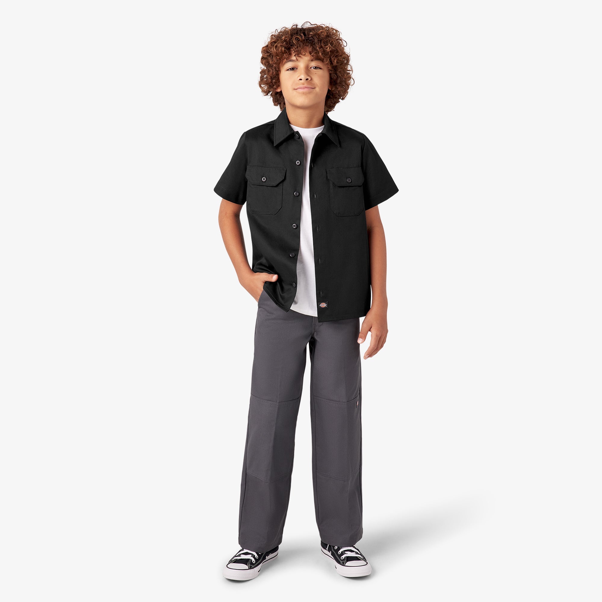 "Kids' Short Sleeve Work Shirt"