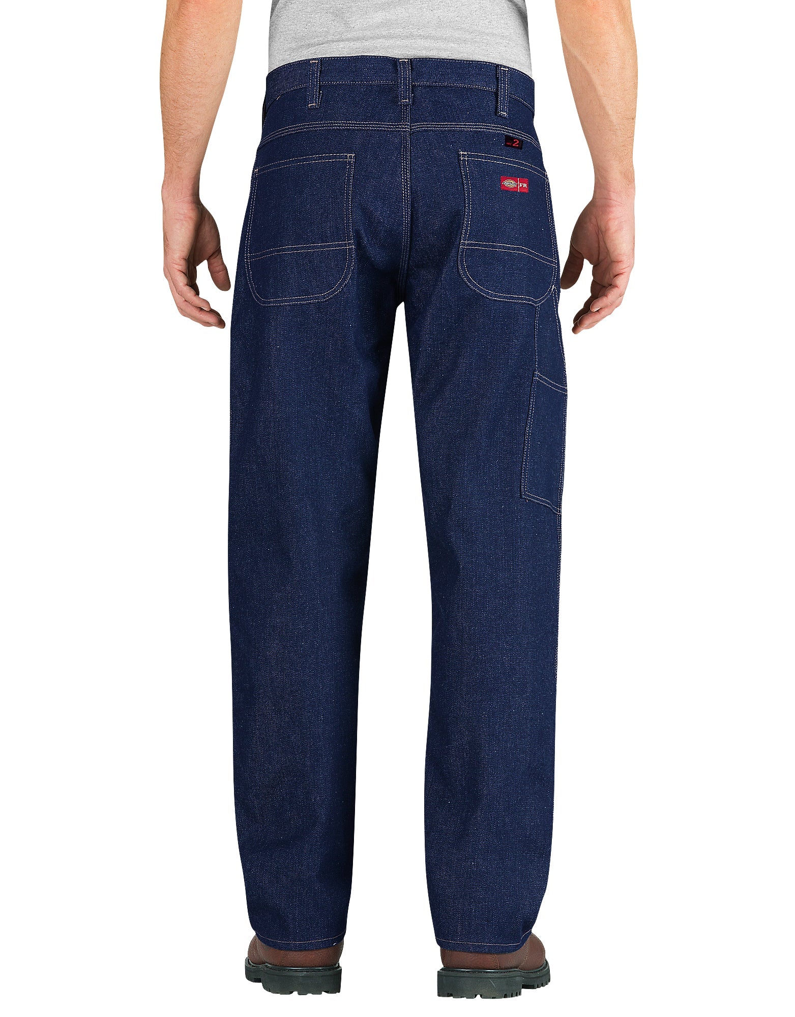 "Flame-Resistant Relaxed Fit Straight Leg Carpenter Jeans"
