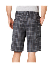 "Performance Flex 11"" Relaxed Fit Flat Front Plaid Shorts"
