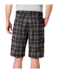 "Performance Flex 11"" Relaxed Fit Plaid Cargo Shorts"