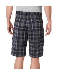"Performance Flex 11"" Relaxed Fit Plaid Cargo Shorts"