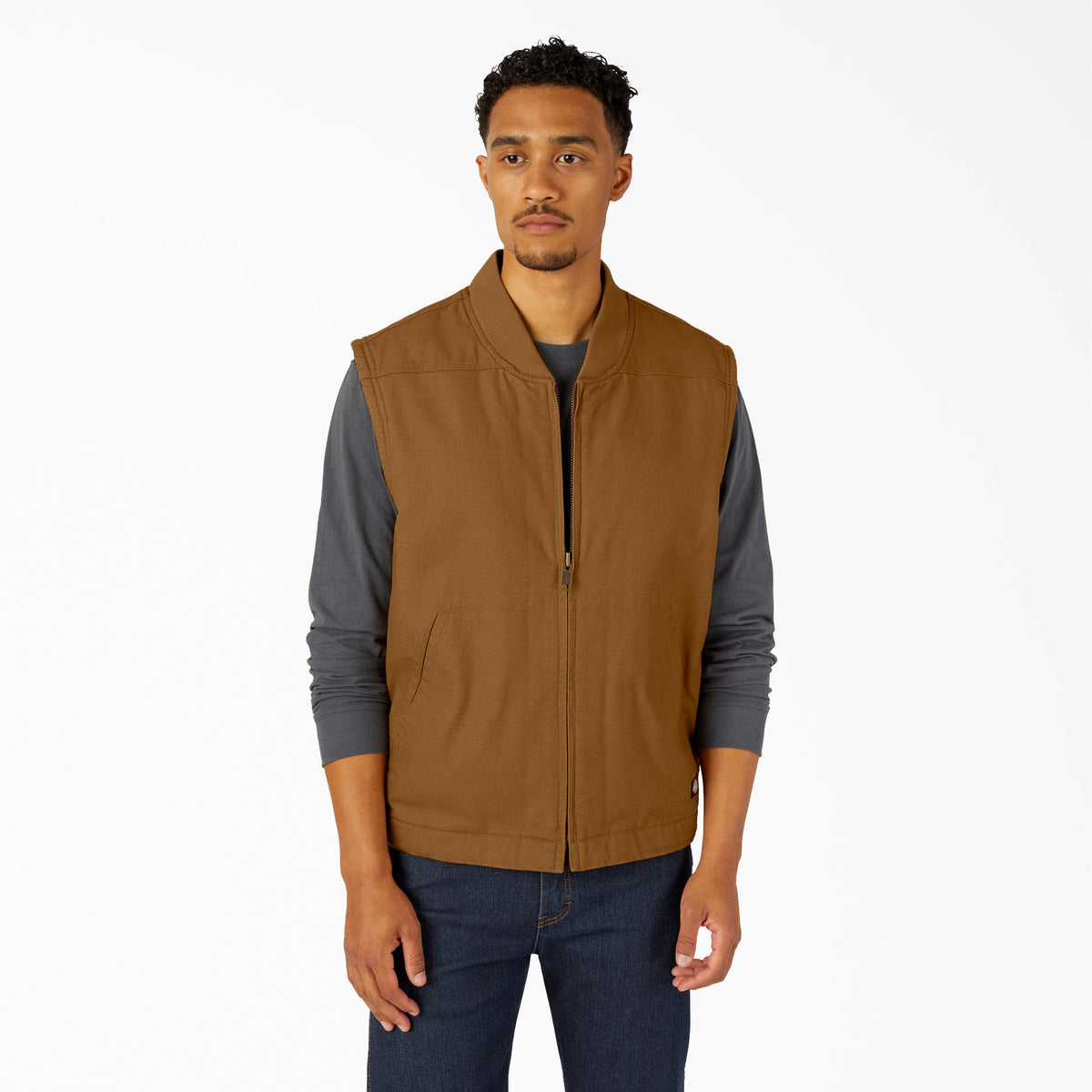 "High Pile Fleece Lined Duck Vest"